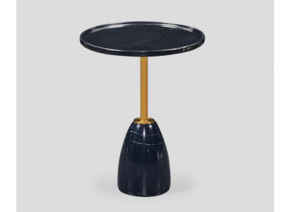 Marmer stijlvolle zwarte bijzettafel tafel luxe moderne salontafels