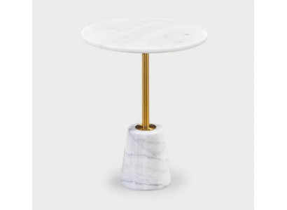 Witte ronde marmeren tafels metalen meubels bijzettafels ontwerper tafel
