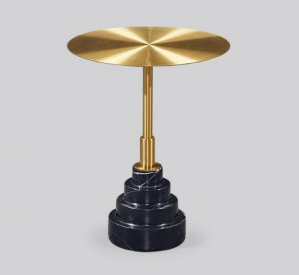 Bijzettafel Tafel Ontwerp Luxe Tafels Meubels Roestvrij staal Ronde Metaal Goud