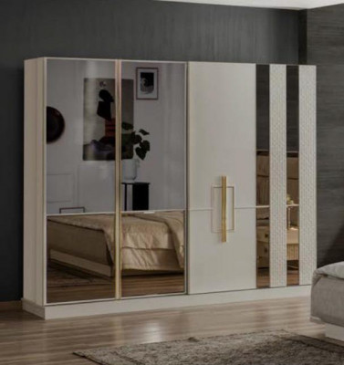 Kast Kledingkast Kast Slaapkamer Wit Modern Hout Luxe