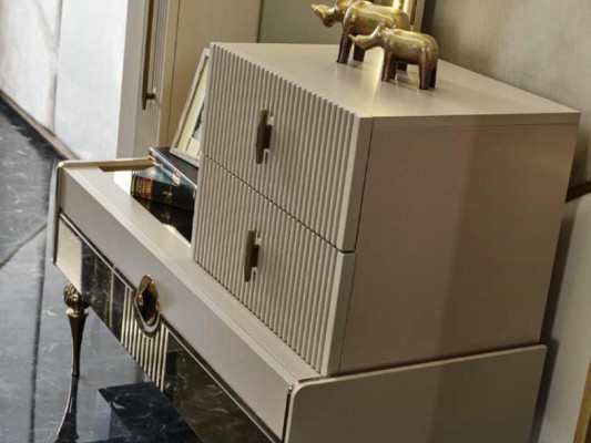 Slaapkamer Luxe Meubel Set Bed 2x Nachtkastjes Kledingkast Kast