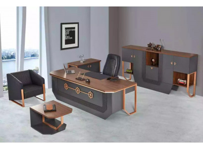 Kantoor meubel set Luxe thuiskantoormeubilair Bureau Kasten Salontafel