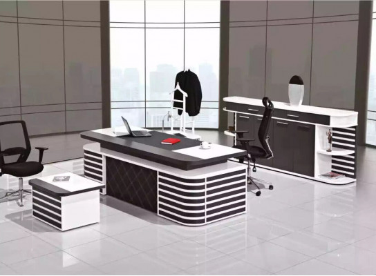 Witte kantoormeubels, kantoormeubels, complete set kantoor modern meubilair