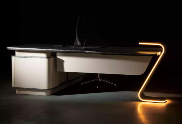 Werkplek LED-verlichting Ontwerp Tafel Kantoor Inrichting Tafels 250cm