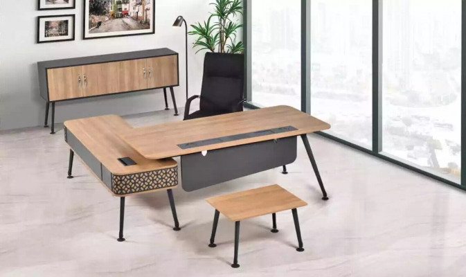 Luxe kantoorinrichting Compleet set thuiskantoor Designer meubels