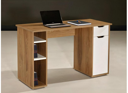 Bureau computerbureau kantoortafel hout bruin kantoortafel kantoormeubilair