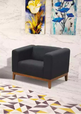 Meubels Grijze bankstel Driezitsbank Fauteuil Set Kantoor Set