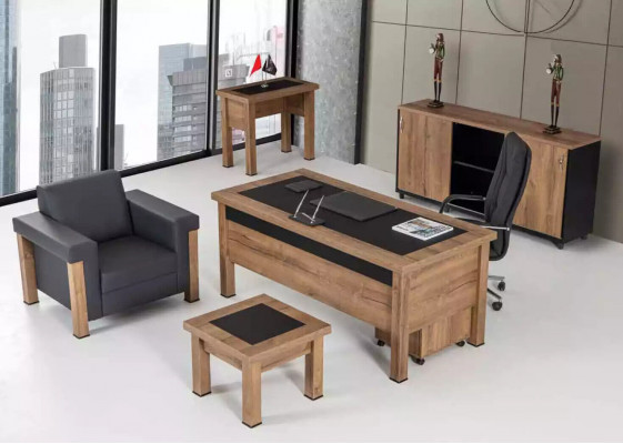 Ontwerper kantoor werkruimte set bureau kast complete set meubels 4-delig