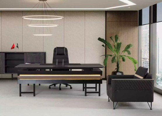 Houten hoekbureau Modern werkkamer Designer kantoor Kantoor meubels Nieuw