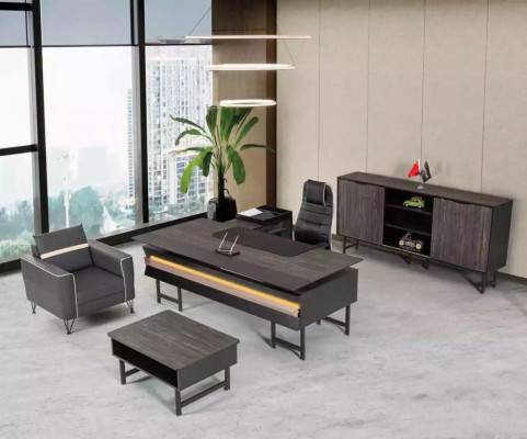 Houten hoekbureau Modern werkkamer Designer kantoor Kantoor meubels Nieuw
