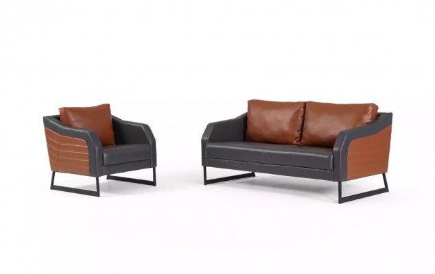 Kantoorbankstel Tweezits Fauteuil Luxe Bankstel Designer Zitgroep