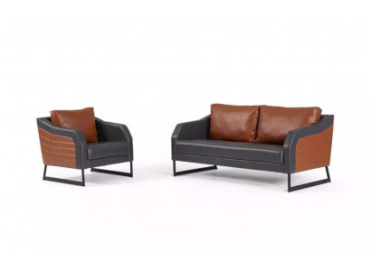 Kantoorbankstel Tweezits Fauteuil Luxe Bankstel Designer Zitgroep