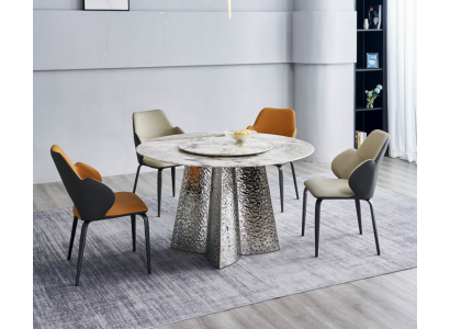 Moderne eetkamer set 6x stoelen Luxe eettafel 7-delig set.