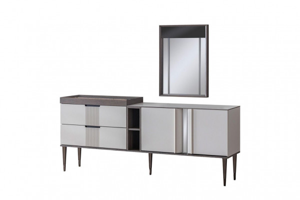 Luxe eetkamerset Exclusieve dressoir met 2x spiegelset Nieuwheid