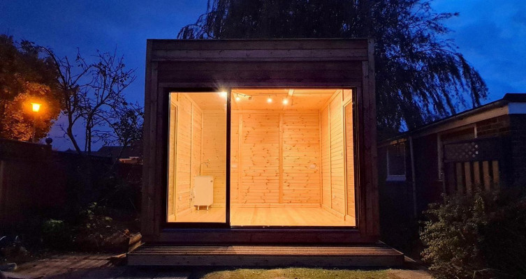Campinghuis Tuinhuis Houten huis Vakantiehuis Tuinhuisje 354x354x318.