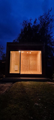 Campinghuis Tuinhuis Houten huis Vakantiehuis Tuinhuisje 354x354x318.