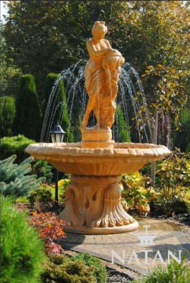 Fontein Tuinvijver Bron 155cm Stenen fontein Tuinfontein Fontein Nieuw
