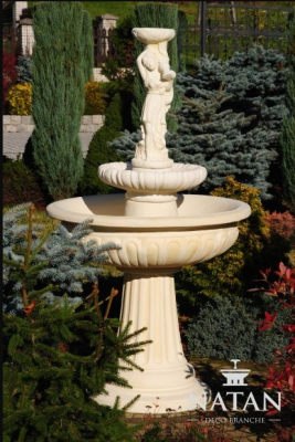 Springvijver Kikkerfontein Fontein Stenen fontein Tuinfontein Fontein 164 cm