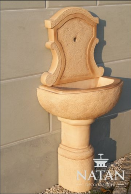 Muurfontein Wastafel Tuin Gootsteen Tuinspoelbak Bak Steen AVILLA