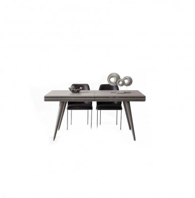 Eetkamerset Eetkamermeubels Eethoek Eettafel Eettafel Stoelen 6-delig Grijs