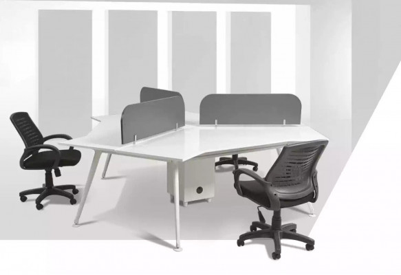 Werkkamer inrichting balie team bureau computertafel designmeubels