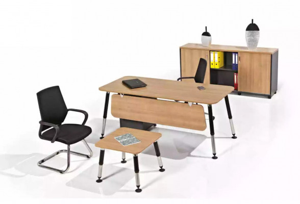 Kantoormeubel Luxe kantoorinrichting Bureau Archiefkast Compleet set 3-delig