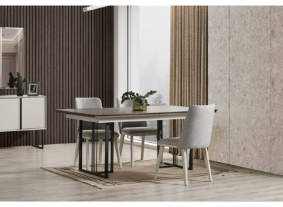 Essecke Eetgroep Wit Eetkamer Groep Eettafel Stoelen 7-delig Hout
