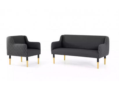 Sofa-Set Roestvrijstalen meubels Bankstel Tweezitsbank Eenzitsbank Fauteuil Bekleding