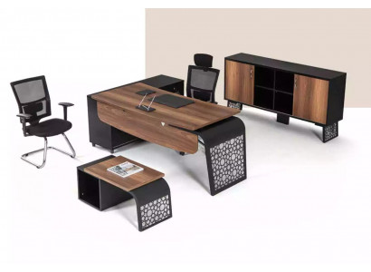 Kantoor L-vormig bureau tafels Leiderschap meubels Designer kantoormeubilair Tafel