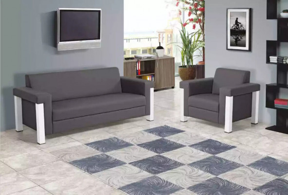 Bankstel 3-zits werkkamer Textiel meubels Bekleding Stof Bank Modern Designer