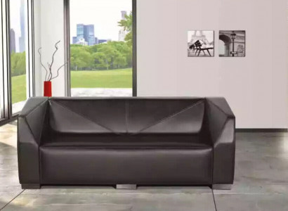 Zwarte driezits werkmeubels Textielbank Luxe designbank