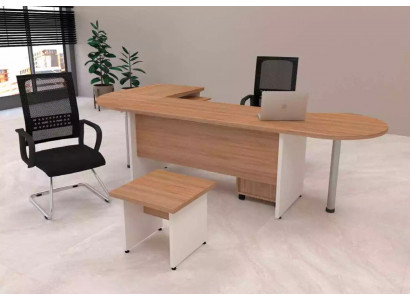 Designer Set 2-delige moderne thuiskantoor kantoormeubilair Compleet hoekbureau