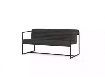 Moderne bank 2-zits kantoor luxe stijl gestoffeerde bank nieuw.