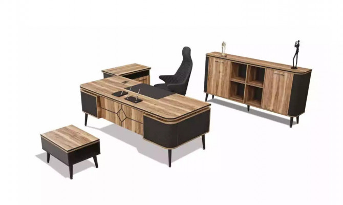 Kantoor kast Bruin werkkamer Kantoor Kantoor meubilair Kast Plank Ontwerper
