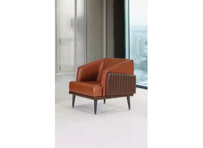 Luxe fauteuil in moderne stijl voor kantoor met gestoffeerde stof en designmeubels nieuw.