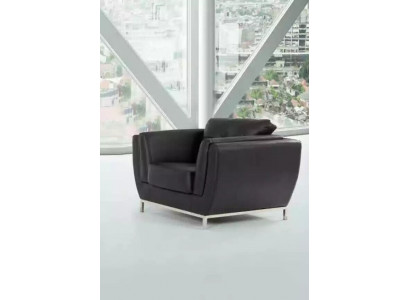 Zwarte fauteuil voor werkkamer, kantoor, luxe meubels, bekleding van stof, nieuw