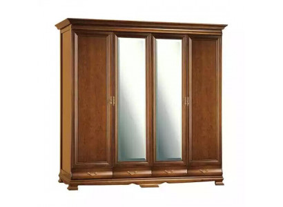 Kledingkast Slaapkamer Kast bruine kleur Barok Rococo Kasten