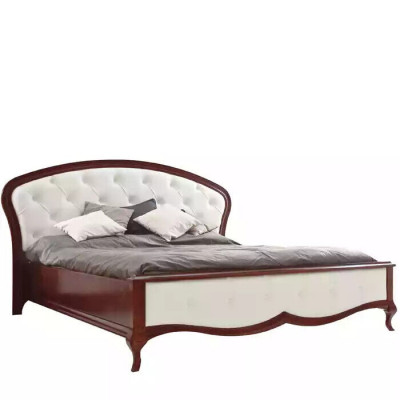 Bedbekledingontwerp Luxe Tweepersoons Hotelbedden Barok Houten Meubelen Nieuw