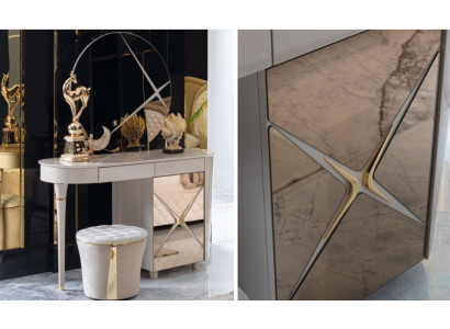 Kaptafel Slaapkamer Kruk Set Ladenkast Tafel Klassieke console Kruk