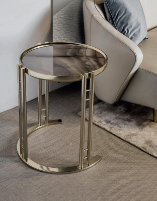 Salontafel Bijzettafel Glas Roestvrij staal Bijzettafel Meubels Design Italië - Salontafel Bijzettafel Glas Roestvrij staal Bijzettafel Meubels Ontwerp Italië