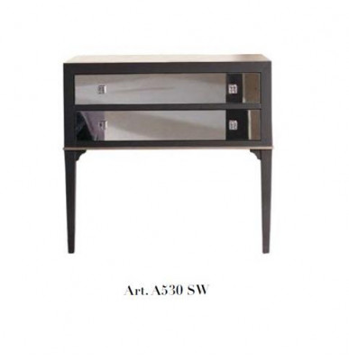 Italiaans meubelontwerp, modern zwart luxe houten dressoir, nieuwe commodes.