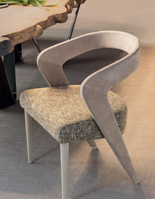 Fauteuil Design Bizzotto Stoel Eetkamerstoel van hout Eetkamer Armstoel Stoelen