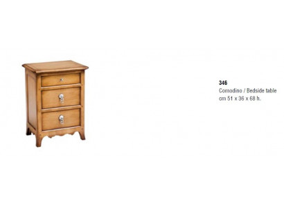 Nachtkastje bijzettafel meubels Italiaanse inrichting Klassieke houten tafel