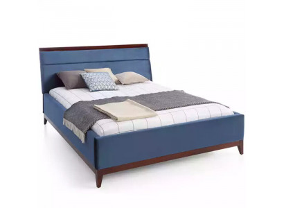 Bed slaapkamer luxe meubels in blauwe kleur Nieuwigheid voor uw interieurs.