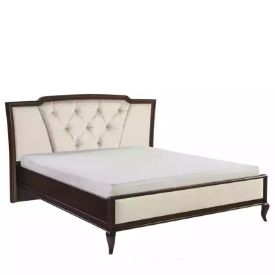 Bed van hout Chesterfield bedden Tweepersoons bed in de slaapkamer Fluweel Textiel
