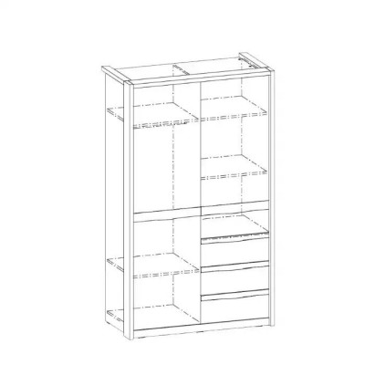 Kast Massief Slaapkamermeubelen Kledingkast Hout Wit Kast