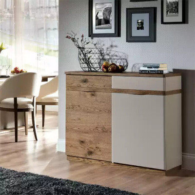 Ladenkast met 3 laden Dressoir wit Houten dressoir modern