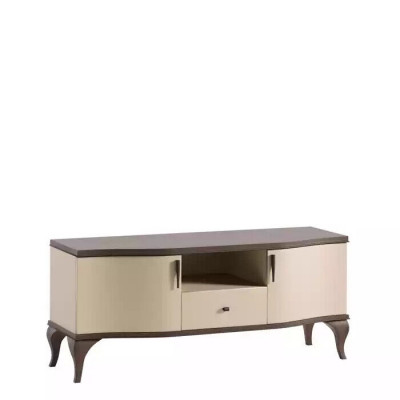 TV-stand woonkamer beige meubels hout sideboard stijl modern