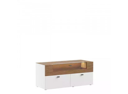Wandmeubel TV-standaard wit RTV laag dressoir Vitrine Hout Modern Woonkamer