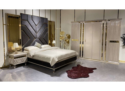 Stel slaapkamerbed 2x nachtkastjes 3-dlg. luxe compleet set design nieuw